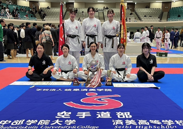 第６１回東日本大学空手道選手権大会　女子組手団体初優勝