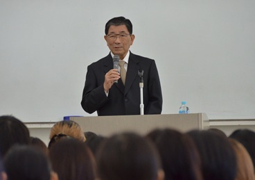 古田前知事が講義　岐阜県政20年を振り返る